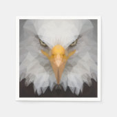 Serviette En Papier Aigle géométrique (Devant)