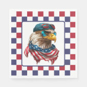 Serviette En Papier Aigle Moderne Américain (Devant)