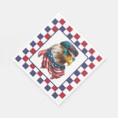 Serviette En Papier Aigle Moderne Américain (Coin)