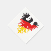 Serviette En Papier Aigle noir allemand (Coin)