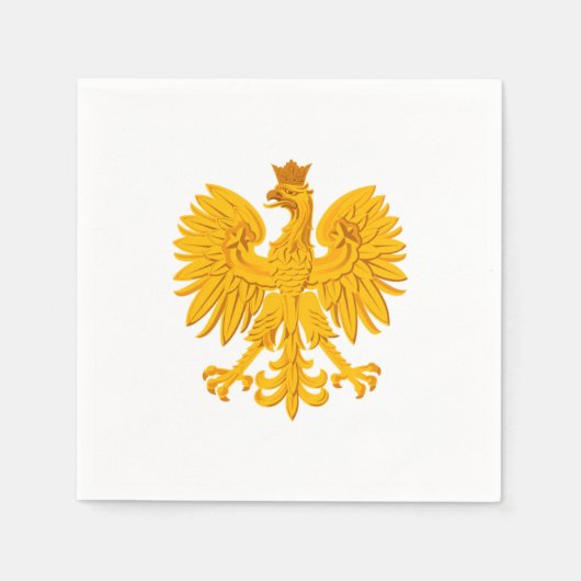 Serviette En Papier Aigle polonais (Devant)