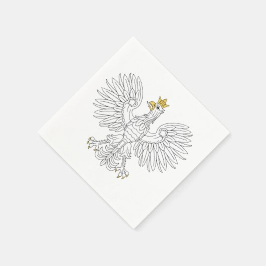 Serviette En Papier Aigle polonais (Coin)
