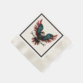 Serviette En Papier Aigle rustique patriotique américain/américain cha (Coin)