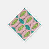 Serviette En Papier Aiguille rose atomique et Starbursts Papier (Coin)