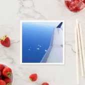 Serviette En Papier Aile d'avion volant dans le ciel Photo (En situation)