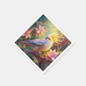 Serviette En Papier Aile Iridescente Cockatiel Imaginaire Oiseau (Coin)