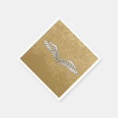 Serviette En Papier Ailes beiges (Coin)