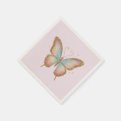 SERVIETTE EN PAPIER AILES COLORÉES (Coin)