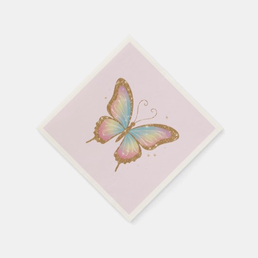 SERVIETTE EN PAPIER AILES COLORÉES (Coin)