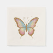 SERVIETTE EN PAPIER AILES COLORÉES (Devant)