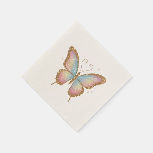 SERVIETTE EN PAPIER AILES COLORÉES (Coin)