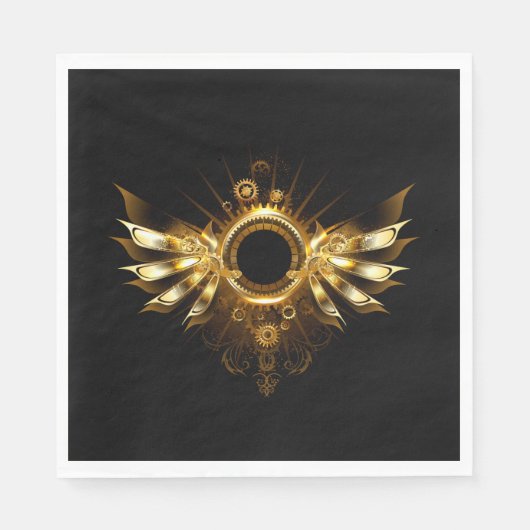 Serviette En Papier Ailes de Steampunk (Devant)