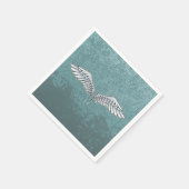 Serviette En Papier Ailes gris-bleu (Coin)