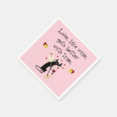 Serviette En Papier Aimer comme vin Valentine (Coin)