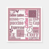 Serviette En Papier Aimer le café (Devant)