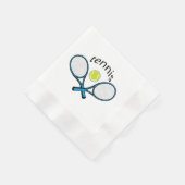 Serviette En Papier Aimer le tennis (Coin)
