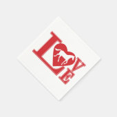 Serviette En Papier Aimer les chevaux (Coin)