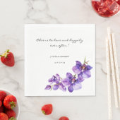 Serviette En Papier Aimer les serviettes mariages orchidées (En situation)