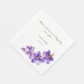 Serviette En Papier Aimer les serviettes mariages orchidées (Coin)