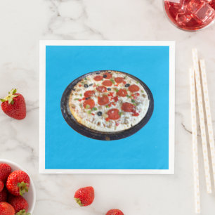 Serviette En Papier Aimer Pizza Papier Napkin