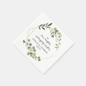 Serviette En Papier Aimer, rire et heureux après (Coin)