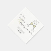 Serviette En Papier Aimer, rire et heureux après Napkin (Coin)