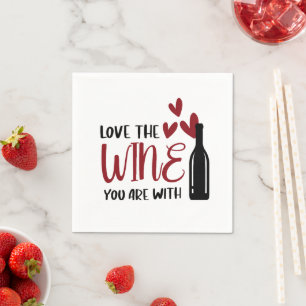Serviette En Papier Aimez le vin que vous êtes avec drôle