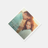 Serviette En Papier Ainsi En Amour Mariage Photo simple serviettes (Coin)