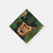 Serviette En Papier Airedale Terrier (Coin)
