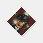 SERVIETTE EN PAPIER AIREDALE TERRIER (Coin)