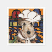 Serviette En Papier Airedale Terrier (Devant)