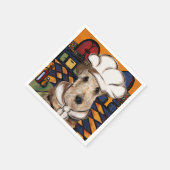 Serviette En Papier Airedale Terrier (Coin)