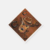 Serviette En Papier Airedale Terrier (Coin)