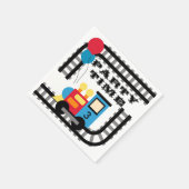 Serviette En Papier Ajouter Age Party temps train Anniversaire papier  (Coin)