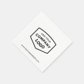 Serviette En Papier Ajouter le logo de l'entreprise et le site Web Liv (Coin)