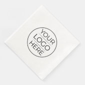 Serviette En Papier Ajouter simplement votre logo Entreprise (Coin)
