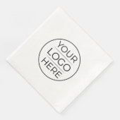Serviette En Papier Ajouter simplement votre logo Entreprise (Coin)