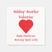Serviette En Papier Ajouter un autre Valentin (Devant)