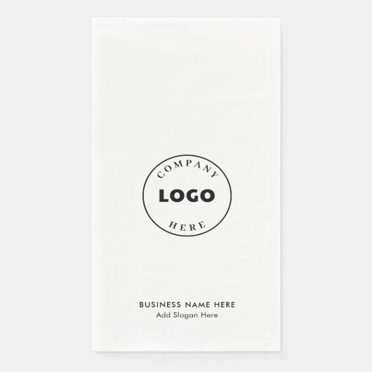 Serviette En Papier Ajouter un logo d'entreprise Employés de l'entrepr (Devant)