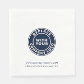 Serviette En Papier Ajouter un logo d'entreprise Site Web d'entreprise (Devant)