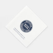 Serviette En Papier Ajouter un logo d'entreprise Site Web d'entreprise (Coin)