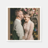 Serviette En Papier Ajouter un Mariage de monogramme photo (Devant)