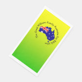 Serviette En Papier Ajouter un nom Année Australie Jour BBQ (Coin)