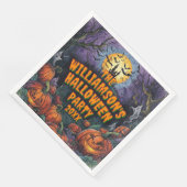 Serviette En Papier Ajouter un nom Année Halloween (Coin)