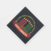 Serviette En Papier Ajouter un nom Année Kwanzaa Chandelles Déjeuner (Coin)