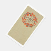 Serviette En Papier Ajouter un nom Correspondant Thanksgiving Automne  (Coin)