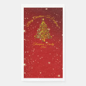 Serviette En Papier Ajouter un nom Jeu de correspondances Noël Arbre r (Devant)