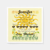 Serviette En Papier Ajouter un nom Vous êtes Mon soleil (Devant)