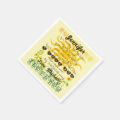 Serviette En Papier Ajouter un nom Vous êtes Mon soleil (Coin)