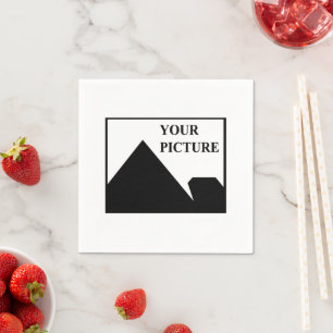 Serviette En Papier Ajouter une image personnalisée Nom de l'entrepris